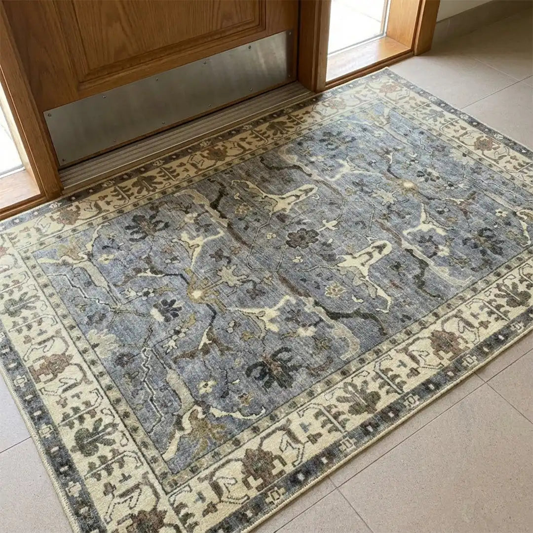Muddy Carpet Duskfall Washable Area Rugs for Living Room, Bedroom & Dining Room – Modern Soft Low Pile Non Slip Carpet – Pet Friendly Waterproof Foldable Rugs for Home