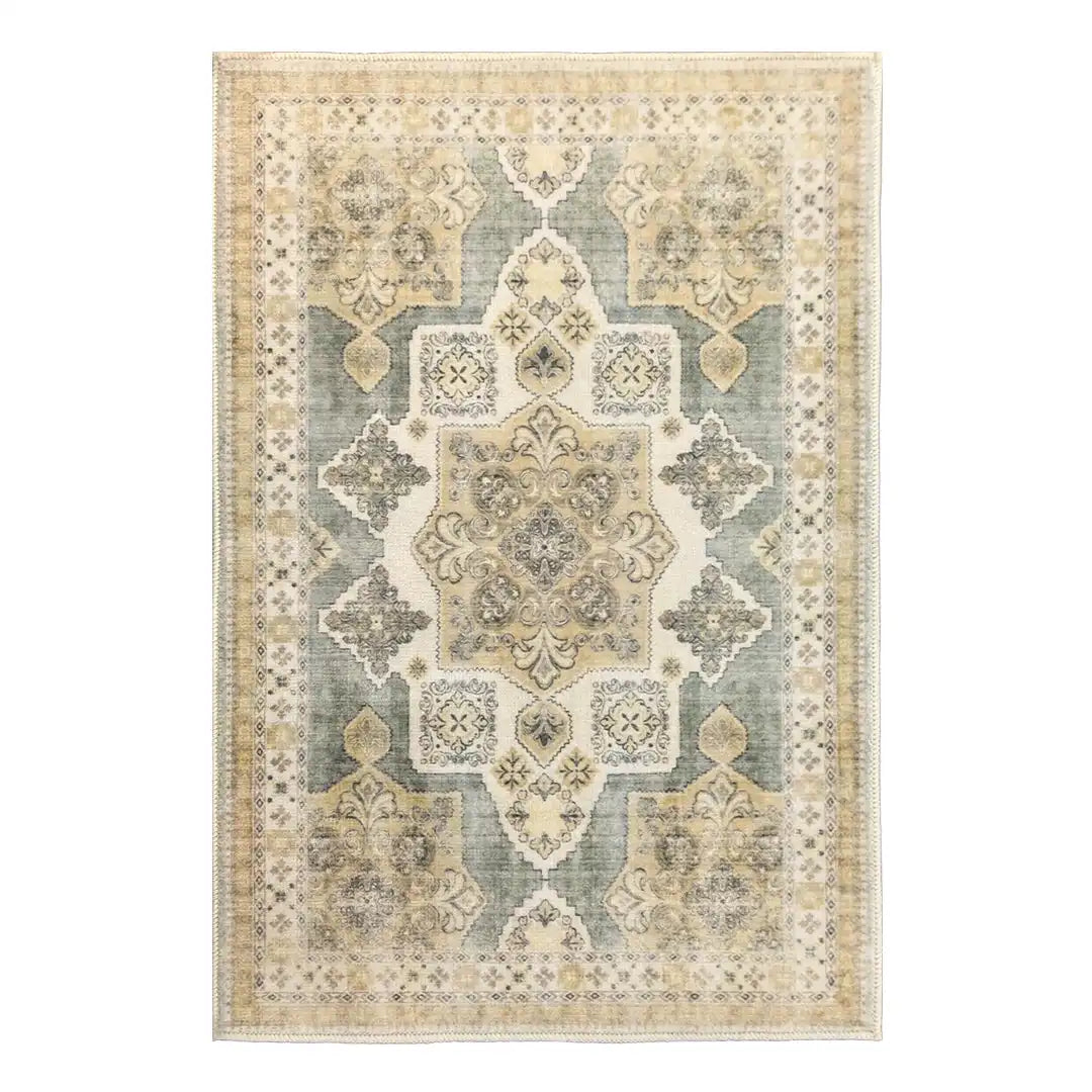 Muddy Carpet Monarch Washable Area Rugs for Living Room, Bedroom & Dining Room – Modern Soft Low Pile Non Slip Carpet – Pet Friendly Waterproof Foldable Rugs for Home