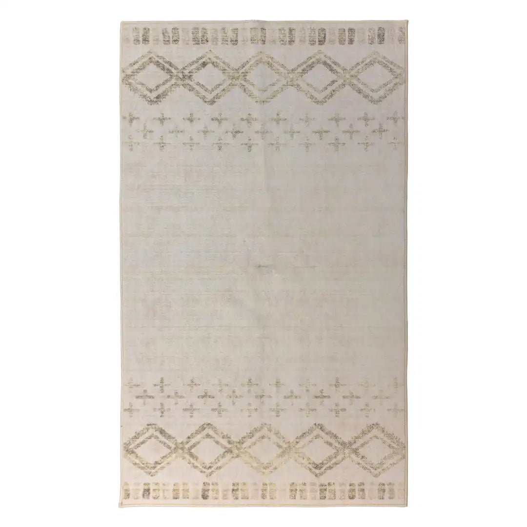 Muddy Carpet Tribal Washable Area Rugs for Living Room, Bedroom & Dining Room – Modern Soft Low Pile Non Slip Carpet – Pet Friendly Waterproof Foldable Rugs for Home