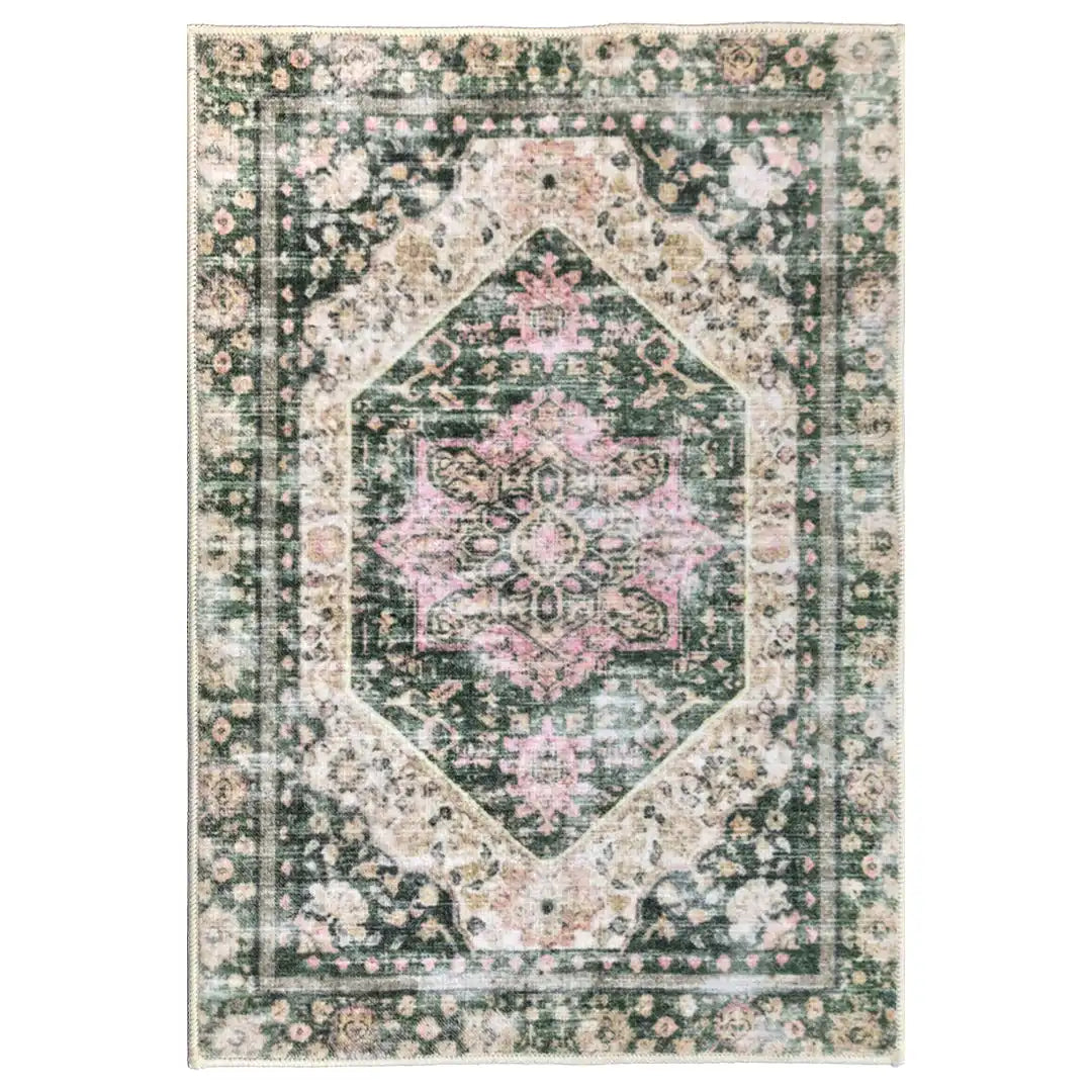 Muddy Carpet Eden Washable Area Rugs for Living Room, Bedroom & Dining Room – Modern Soft Low Pile Non Slip Carpet – Pet Friendly Waterproof Foldable Rugs for Home